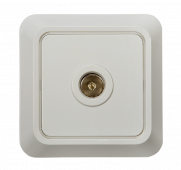 Розетка телевизионная BOLLETO белая накладная 7027 IN HOME, Электроустановочные изделия накладные BOLETTO	