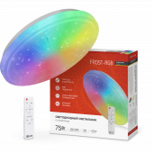 Светильник светодиодный COMFORT FROST-RGB 75Вт 230В 3000-6500K 4400Лм 495x85мм с пультом дистанционного управления IN HOME, Светильники декоративные	