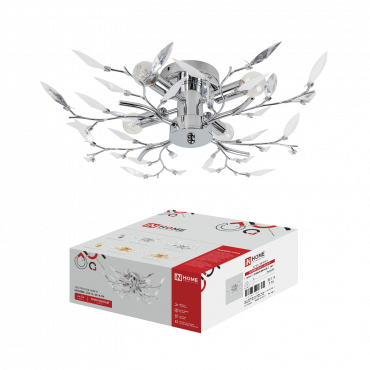Люстра под лампу MODERN LORA-CL-4E14-CH 4хЕ14 хромированный IN HOME, Люстры и Бра под лампу	