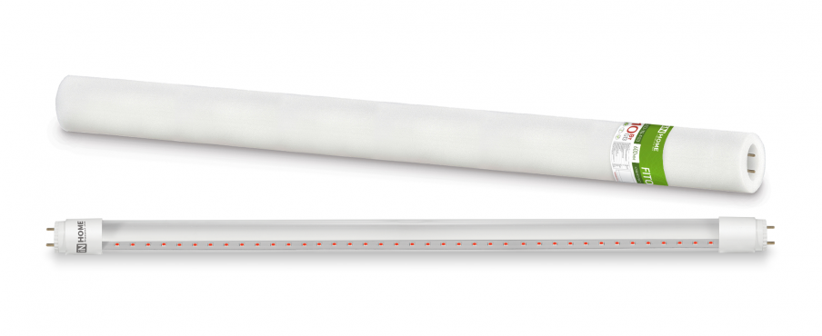 Купить лампа светодиодная led-t8-фито 10вт 230в g13 600мм in home от  Лампа светодиодная LED-T8-ФИТО 10Вт 230В G13 600мм IN HOME, Свет для растений