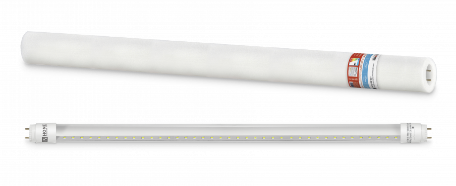 Лампа светодиодная LED-T8R-П-PRO 10Вт 230В G13R 6500К 1000Лм 600мм прозрачная поворотная IN HOME купить от производителя по цене от  Лампа светодиодная LED-T8R-П-PRO 10Вт 230В G13R 6500К 1000Лм 600мм прозрачная поворотная IN HOME, Лампы светодиодные коммерческие