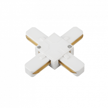 Коннектор X-тип XSB-WH для шинопровода SB белый IN HOME, Шинопровод и аксессуары к трековым светильникам	