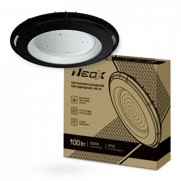 Светильник складской светодиодный LHB-02 100Вт 120гр 230В 5000К 10500Лм 105Лм/Вт IP65 без пульсации NEOX
