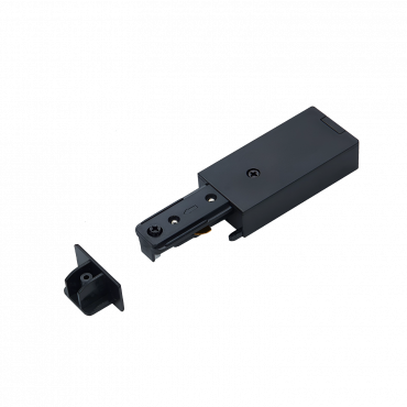 Ввод питания с заглушкой PSB-BL для шинопровода SB черный IN HOME, Шинопровод и аксессуары к трековым светильникам	