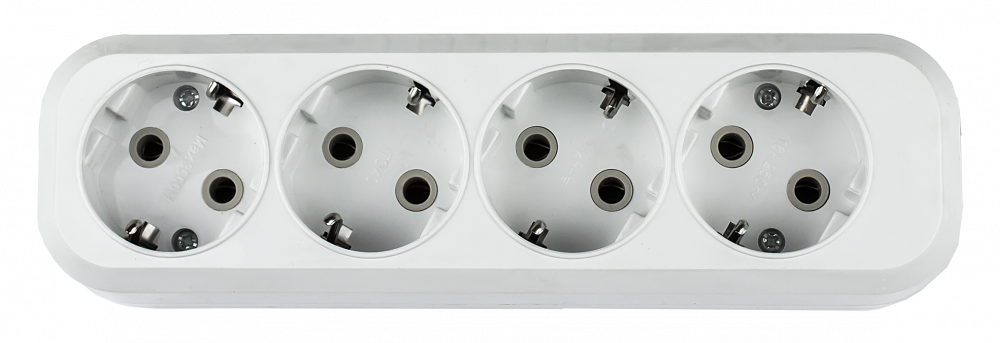 Колодка УЗ-4-GRAND четырехместная с заземлением 5140 IN HOME, Колодки и удлинители	