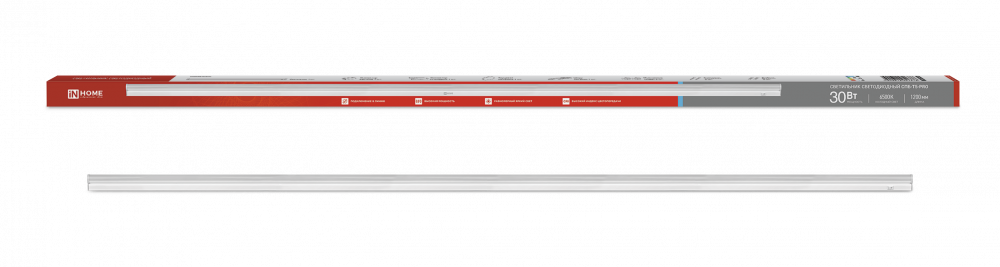 Светильник светодиодный СПБ-Т5-PRO 30Вт 230B 6500К 3000Лм 1200мм IN HOME, Светодиодная подсветка	