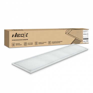 Панель светодиодная универсальная ДВО-01 4565-ПРИЗМА 45Вт 6500К 1195x180мм NEOX, Панели светодиодные	