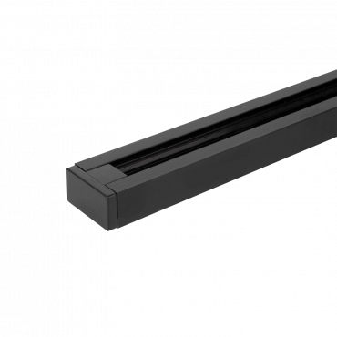 Шинопровод RB2000-BL однофазный подвесной и накладной с вводом питания 2000x33х18мм черный IN HOME, Шинопровод и аксессуары к трековым светильникам	