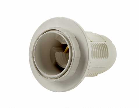 Патрон Е14-ППК пластиковый с прижимным кольцом IN HOME, Комплектующие к световым приборам	