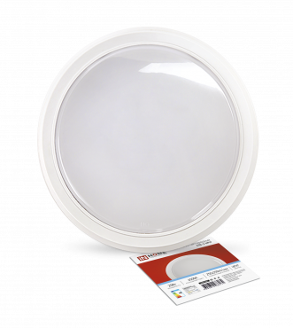 Светильник светодиодный СПБ-2-КРУГ 20Вт 230В 6500К 1400Лм 250мм белый IN HOME, Светильники ЖКХ	