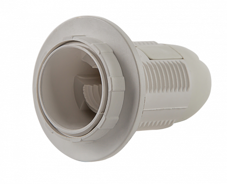 Патрон Е27-ППК пластиковый с прижимным кольцом IN HOME, Патроны для лампы	