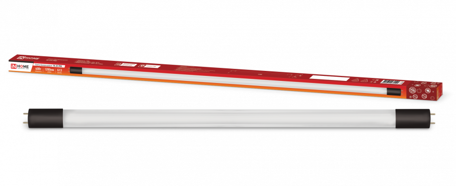 Лампа бактерицидная T8-UV-PRO 40Вт 230В G13 1200мм прозрачная IN HOME купить от производителя по цене от  Лампа бактерицидная T8-UV-PRO 40Вт 230В G13 1200мм прозрачная IN HOME, Лампы светодиодные коммерческие