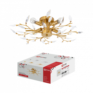 Люстра под лампу MODERN LORA-CL-4E14-GL 4хЕ14 золотой IN HOME, Люстры и Бра под лампу	