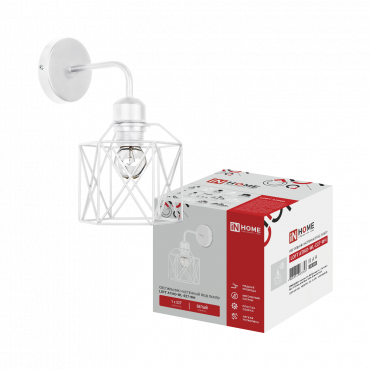 Светильник настенный под лампу LOFT ATIKO-WL-E27-WH Е27 белый IN HOME, Люстры и Бра под лампу	