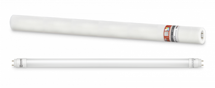 Лампа светодиодная LED-T8R-M-PRO 10Вт 230В G13R 4000К 1000Лм 600мм матовая поворотная IN HOME купить от производителя по цене от  Лампа светодиодная LED-T8R-M-PRO 10Вт 230В G13R 4000К 1000Лм 600мм матовая поворотная IN HOME, Лампы светодиодные коммерческие