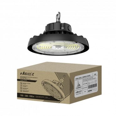 Светильник складской светодиодный UHB-LEVEL 150PA3C-SB-BL 150/120/100Вт 100-277В 175Лм/Вт 3CCT 5лет IP69K NEOX Светильник складской светодиодный UHB-LEVEL 150PA3C-SB-BL 150/120/100Вт 100-277В 175Лм/Вт 3CCT 5лет IP69K NEOX