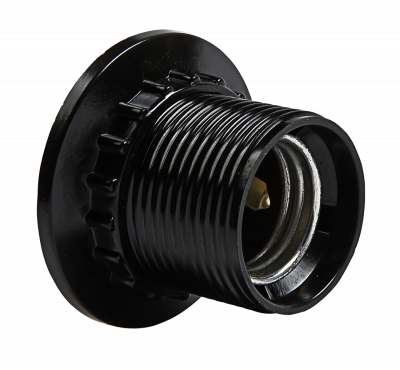 Патрон Е27 Н12РП-01 Е27 карболитовый с прижимным кольцом IN HOME, Патроны для лампы	