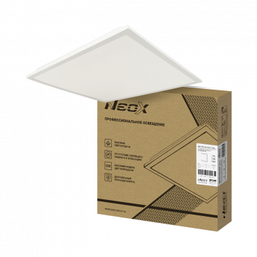 Панель светодиодная встраиваемая ДВО-PRO 7565-ОПАЛ 75Вт 6500К 100лм/Вт CRI80 IP40 595х595х30мм NEOX Панель светодиодная встраиваемая ДВО-PRO 7565-ОПАЛ 75Вт 6500К 100лм/Вт CRI80 IP40 595х595х30мм NEOX