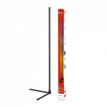 Светильник напольный светодиодный ТСО 01Ч 12Вт RGB, с пультом ДУ, с адаптером ЧЕРНЫЙ IN HOME, Напольные светильники	