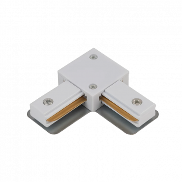 Коннектор L-тип LRB-WH для шинопровода RB белый IN HOME, Шинопровод и аксессуары к трековым светильникам	