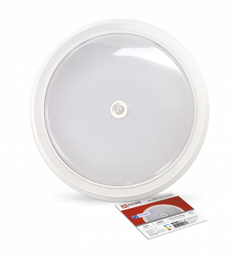 Светильник светодиодный СПБ-2Д-КРУГ 24Вт 230В 4000К 1700Лм 310мм с настраиваемым датчиком белый IN HOME, Светильники ЖКХ	