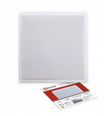 Светильник светодиодный СПБ-2-КВАДРАТ 10Вт 230В 4000К 800Лм 170мм белый IN HOME, Светильники ЖКХ	