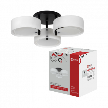 Люстра под лампу MODERN LIMA-CL-3E27-BL 3хЕ27 белый плафон, черный IN HOME, Светильники под лампу	