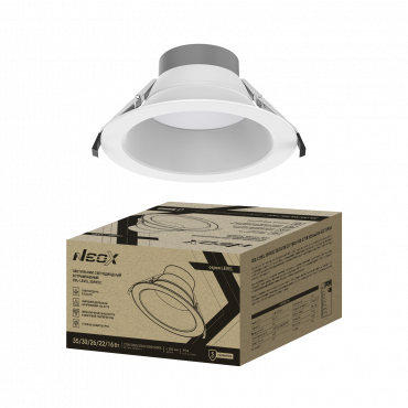 Светильник встраиваемый светодиодный CDL-LEVEL 35PA5C 35/30/26/22/16Вт 100-277В 125Лм/Вт 5ССТ 5лет 260мм NEOX