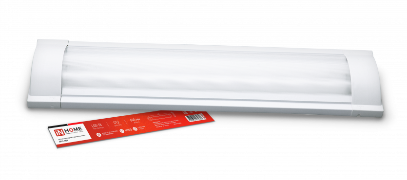 Светильник под светодиодную лампу SPO-405 2xLED-Т8-600 G13 IP40 600мм IN HOME, Светильники светодиодные линейные	