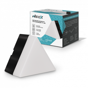 Светильник-коннектор треугольный ДБО-ТР-LINE 10Вт 230В 6500К черный NEOX, Светильники светодиодные линейные	