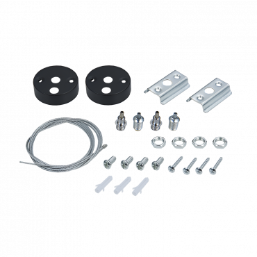 Комплект SRB2-BL 2м для подвесного монтажа шинопровода RB черный IN HOME, Шинопровод и аксессуары к трековым светильникам	