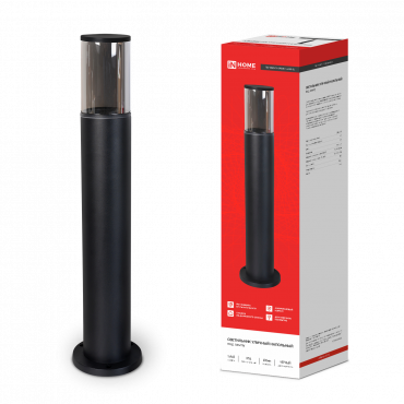 Светильник уличный напольный ТБУ SMOKY-SP600-1xA60-BL алюминиевый 600мм черный IP54 IN HOME, Светильники светодиодные уличные	