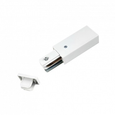 Ввод питания с заглушкой PRB-WH для шинопровода RB белый IN HOME, Шинопровод и аксессуары к трековым светильникам	