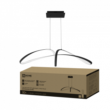 Светильник светодиодный ESTETIKA DALI-FX-90BL 90Вт 230В 3000-6500K 920х245x230мм 1.2м трос ДУ черный IN HOME, Светильники декоративные светодиодные	