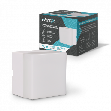 Светильник-коннектор квадратный ДБО-КВ-LINE 10Вт 230В 4000К белый NEOX, Светильники светодиодные линейные	