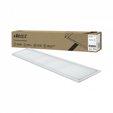 Панель светодиодная универсальная ДВО-01 4565-МИКРОПРИЗМА 45Вт 6500K IP40 1195x180х19мм NEOX, Панели светодиодные и даунлайты	